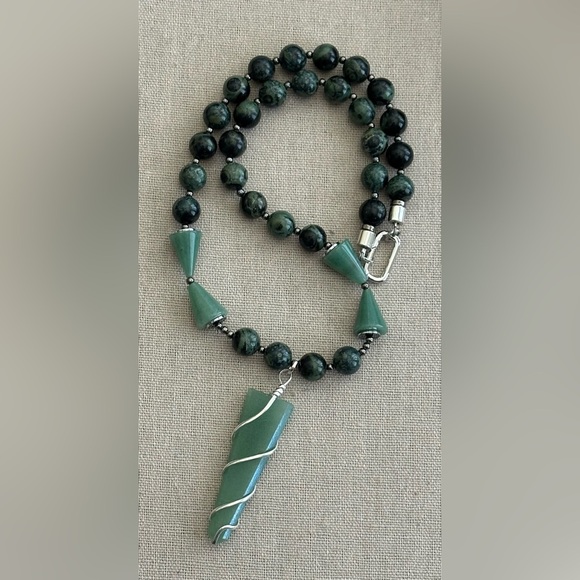 24 inch Kambaba Gemstone bead necklace NWOT - Picture 10 of 14